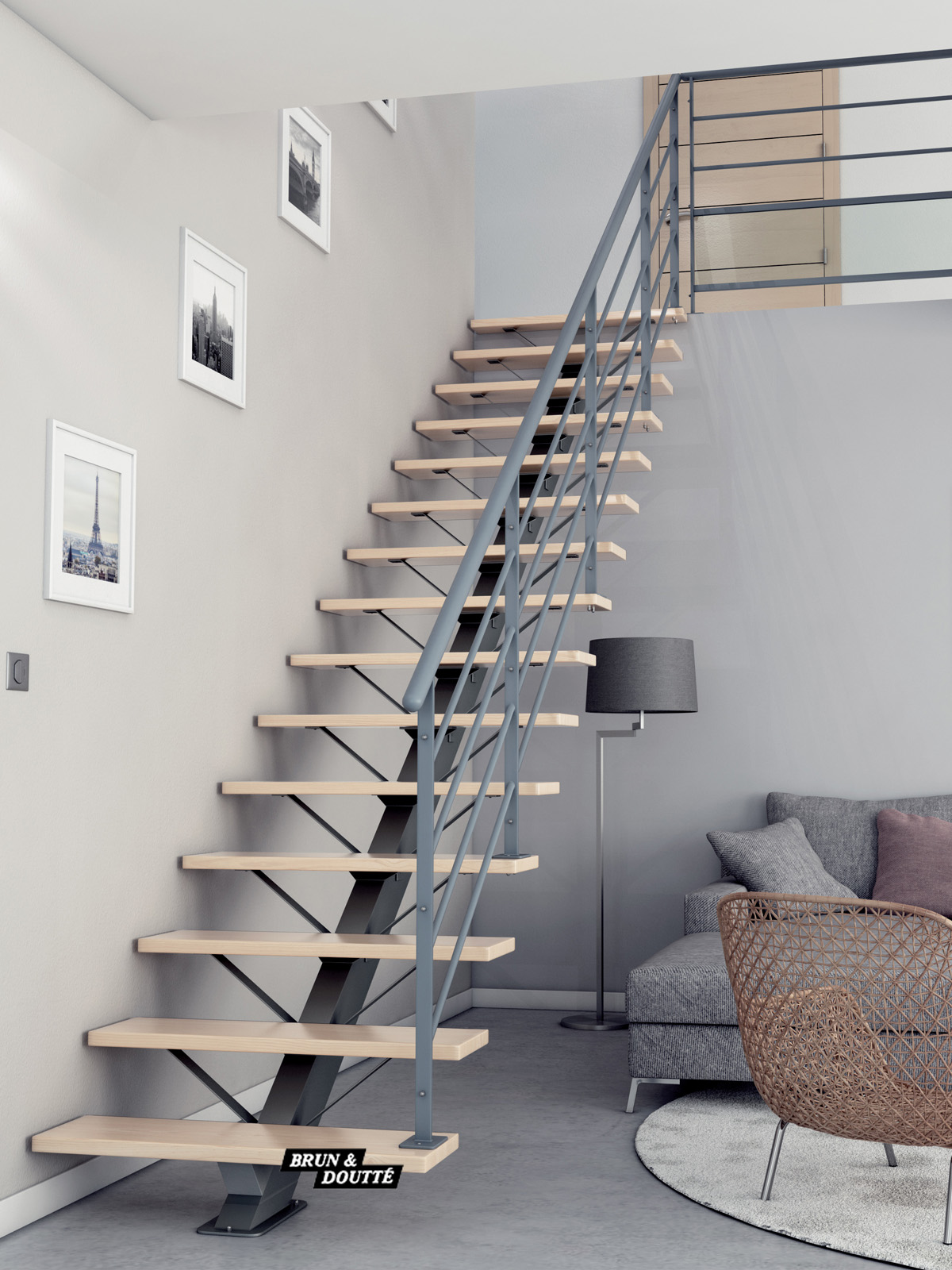 Le confort et la sécurité pour un escalier